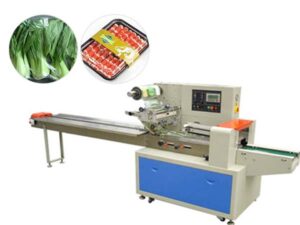 horizontal food flow wrap machine